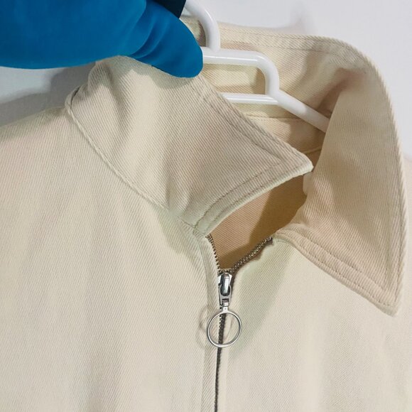 Wilfred Free Long Sleeve Collared Jumpsuit in Sandstone Beige–Made in Sri Lanka - Picture 16 of 17